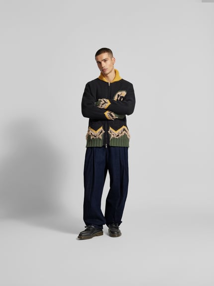 Kenzo Jeansy z kieszenią z tyłu Granatowy 1