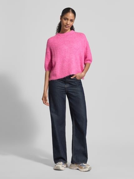 b.young Relaxed fit pullover met lanawol-aandeel model 'Otia' Felroze - 1