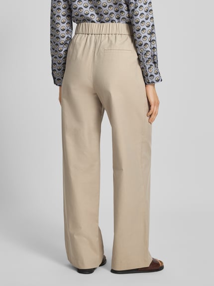 Jake*s Collection Straight Leg Stoffhose mit elastischem Bund Kitt 5