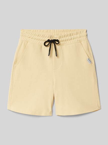 Garcia Regular fit bermuda met steekzakken Mosterdgeel - 1