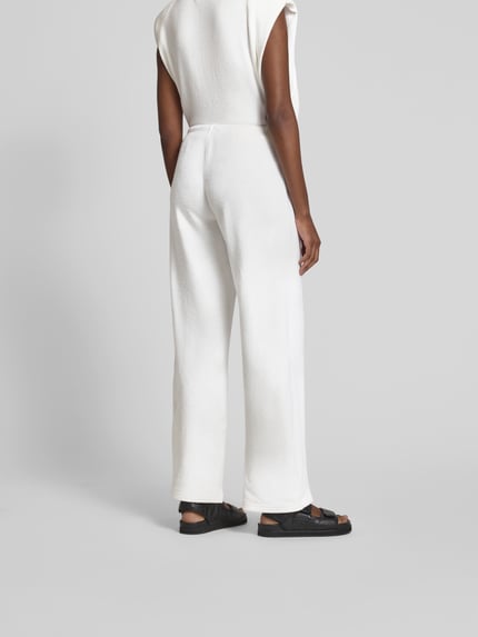 black palms Stoffhose mit elastischem Bund Offwhite 5