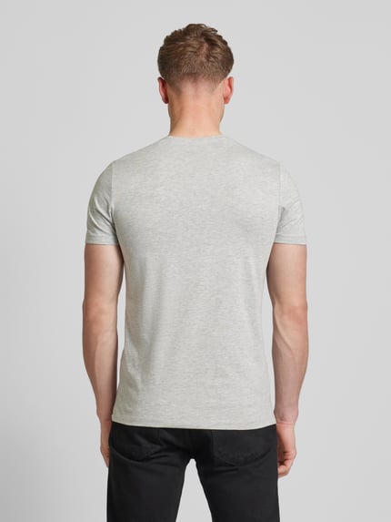 s.Oliver BLACK LABEL regular fit T-shirt met ronde hals Lichtgrijs - 5