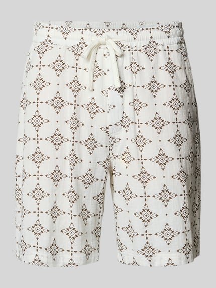 Szorty z tkaniny o kroju relaxed fit z bawełny Shop The Look MANNEQUINE