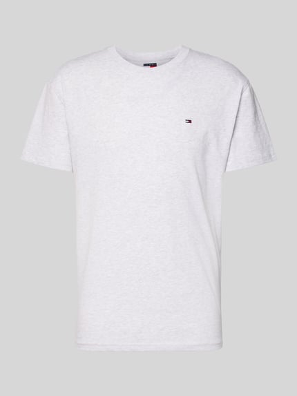 Tommy Jeans Regular Fit T-Shirt aus reiner Baumwolle Hellgrau Melange 2