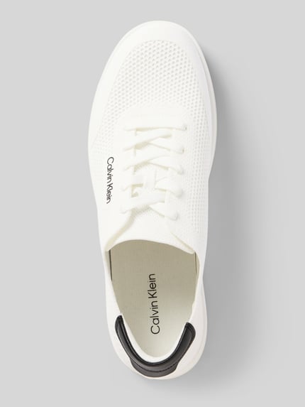 CK Calvin Klein Sneaker mit Label-Details und Schnürverschluss Weiss 3