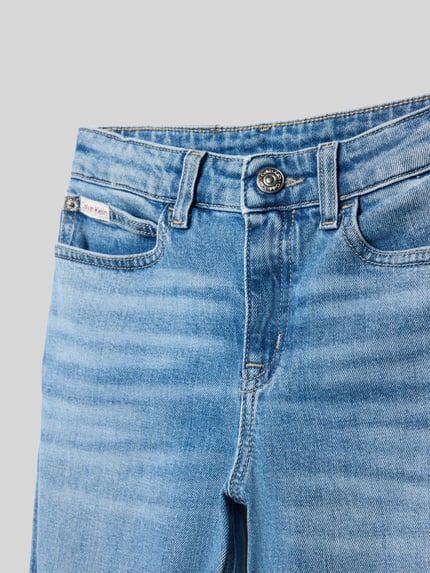 Calvin Klein Jeans Wide fit jeans met logopatch, model 'Authentic' Blauw - 2