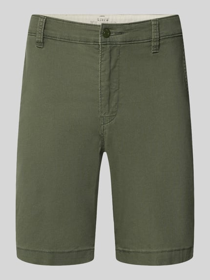 Levi's® Regular Fit Chinoshorts aus Baumwoll-Mix Oliv 2