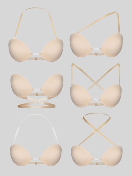MAGIC Bodyfashion BH mit verschiedenen Tragevariationen Modell 'MULTIWAY' Beige 4
