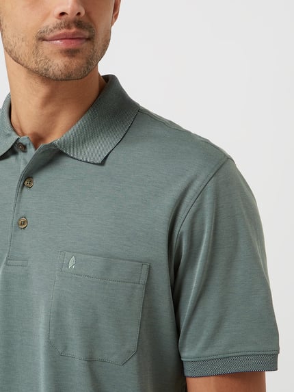 RAGMAN Regular Fit Poloshirt mit Brusttasche Gruen 3