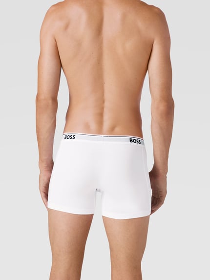 BOSS Trunks mit Logo-Bund im 3er-Pack Modell 'Power' Weiss 4