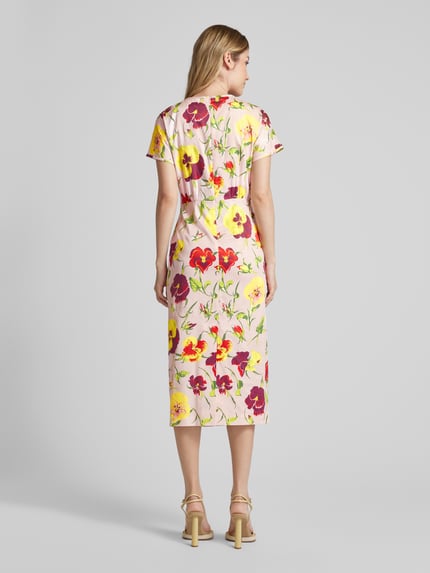 Weekend Max Mara Midikleid mit floralem Muster Modell 'KIM' Rosa 5