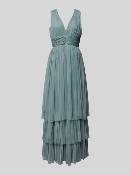 Lace & Beads Avondjurk in laagjeslook Groen - 2