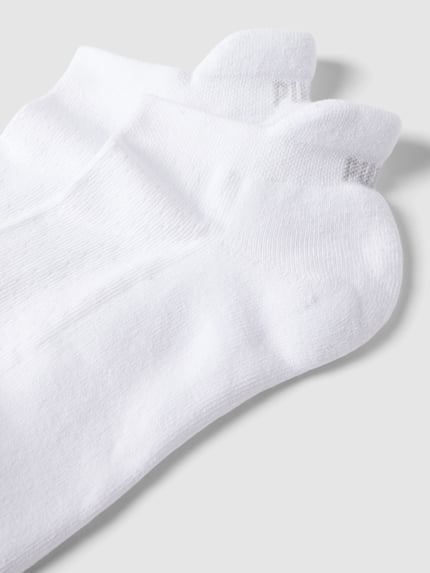 PUMA Sneakersocken mit Label-Details Modell 'Cushioned' im 2er-Pack Weiss 2