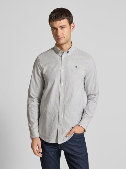 Scotch & Soda Regular Fit Freizeithemd mit Button-Down-Kragen Marine 4