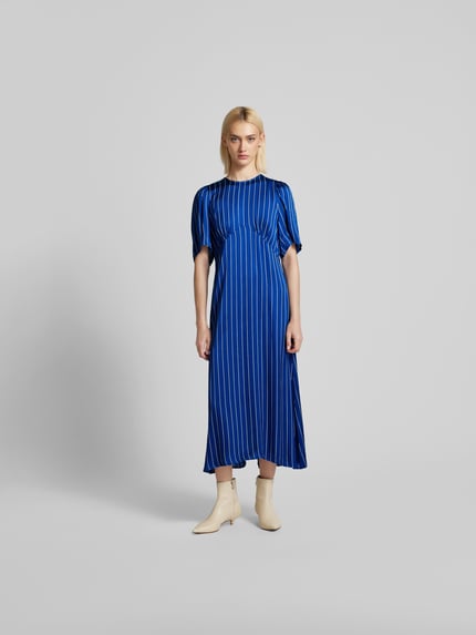 BAUM & PFERDGARTEN Midi-jurk met streepmotief Blauw - 4