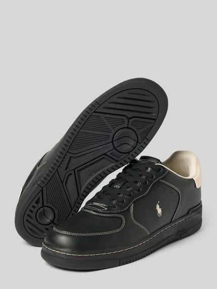 Polo Ralph Lauren Sneaker Low aus Rindsnappa Black 4