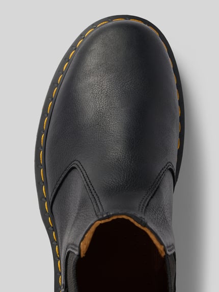 Dr. Martens Chelsea boots van leer met siernaad Zwart - 3