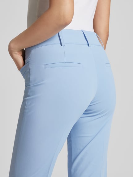 CAMBIO Slim fit stoffen broek met verkort model, model 'RENIRA' Lichtblauw - 3