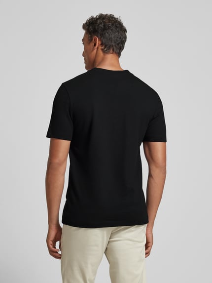 BOSS T-Shirt in unifarbenem Design Modell 'TIBURT' Black 5