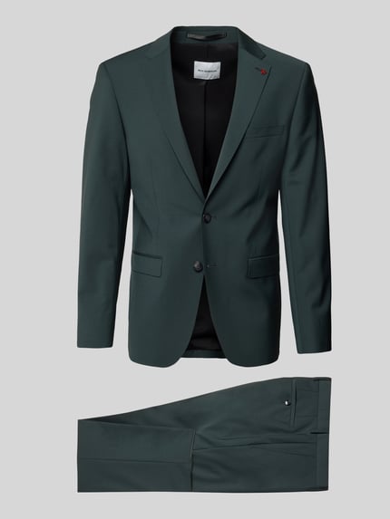 ROY ROBSON Garnitur o kroju slim fit w jednokolorowym designie Zielony 2