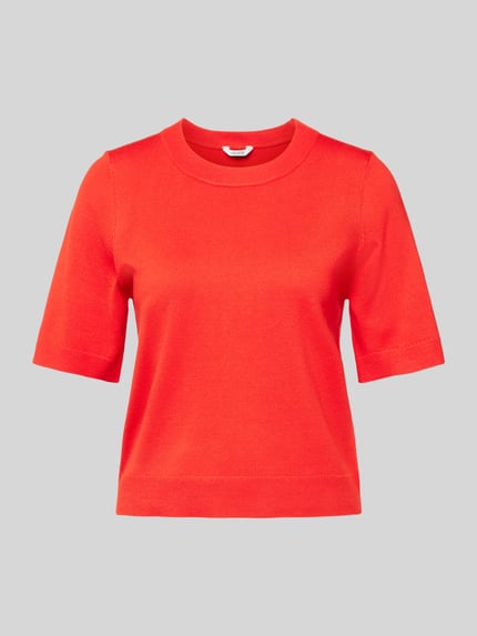 mbyM Strickshirt im unifarbenen Design Modell 'Carla' Rot 2