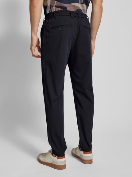MCNEAL Tapered Fit Stoffhose mit Tunnelzug Marine 5