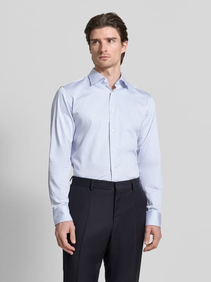 BOSS Regular Fit Businesshemd aus reiner Baumwolle Modell 'JOE' Bleu 4