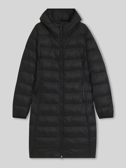 HUGO Regular Fit Steppmantel mit Kapuze Black 2