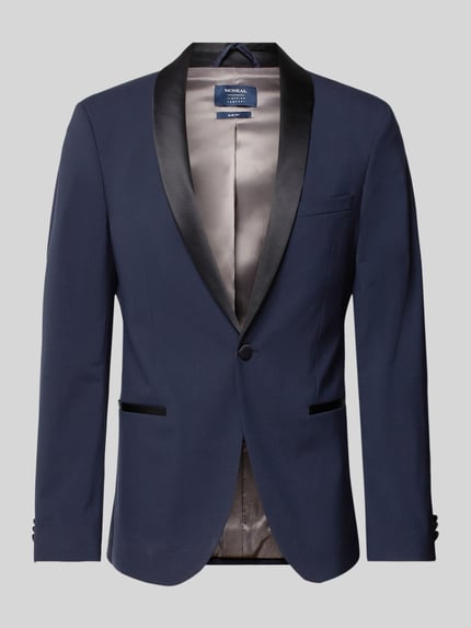 Slim Fit Smoking-Sakko mit Reverskragen Shop The Look MANNEQUINE