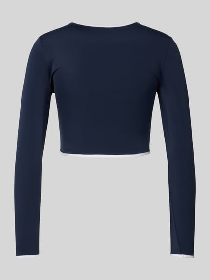 Tommy Hilfiger Top bikini z długim rękawem Granatowy 3