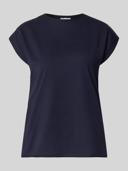 T-shirt met ronde hals en rolzoom Shop The Look MANNEQUINE