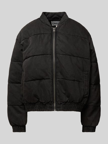 ONLY Gevoerde jeansjack met opstaande kraag, model 'QUEEN' Zwart - 2