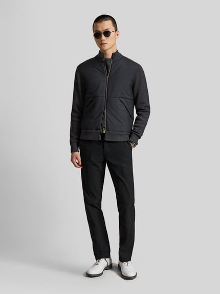 Polo Ralph Lauren Sweatjacke mit gestepptem Frontpanel Anthrazit 1
