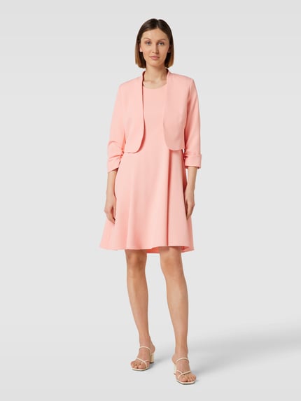 MORE & MORE Knielanges Kleid mit breiten Trägern Lachs 1