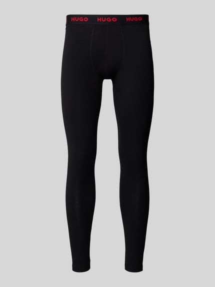 HUGO Wäsche Long John mit Logo-Bund Black 1