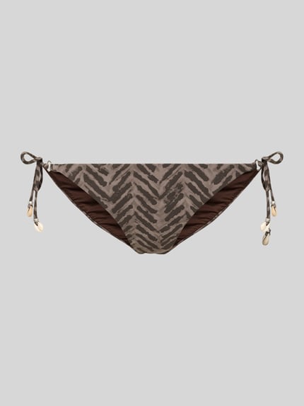 Banana Moon Bikinibroekje met vetersluiting opzij, model 'DREA SILVARY' Lichtbruin - 1