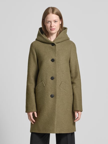 FUCHS SCHMITT Wollmantel mit Kapuze Schilf 4