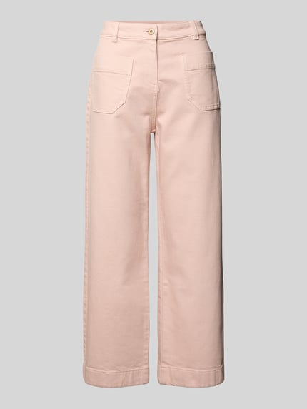 Hose mit verkürzter Passform mit aufgesetzten Taschen Shop The Look MANNEQUINE