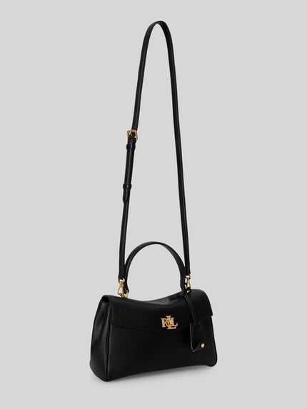 Lauren Ralph Lauren Handtas met echt leer met afneembare schouderband Zwart - 3