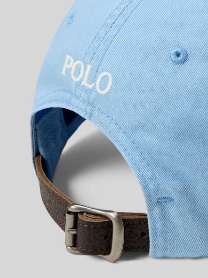 Polo Ralph Lauren Czapka z daszkiem z czystej bawełny z wyhaftowanym logo Jasnoniebieski 2