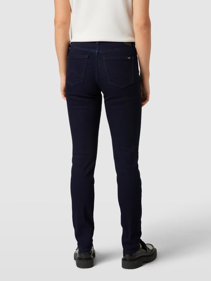 Mustang Jeansy o kroju slim fit z dodatkiem streczu model ‘Crosby Relaxed Slim’ Granatowy 5
