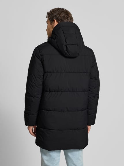 Tom Tailor Denim Płaszcz pikowany o kroju regular fit z kapturem BLACK 5