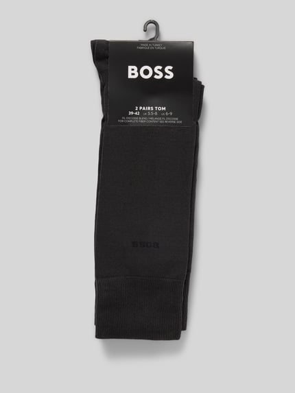 BOSS Socken aus Baumwoll-Mix im 2er-Pack Anthrazit 3