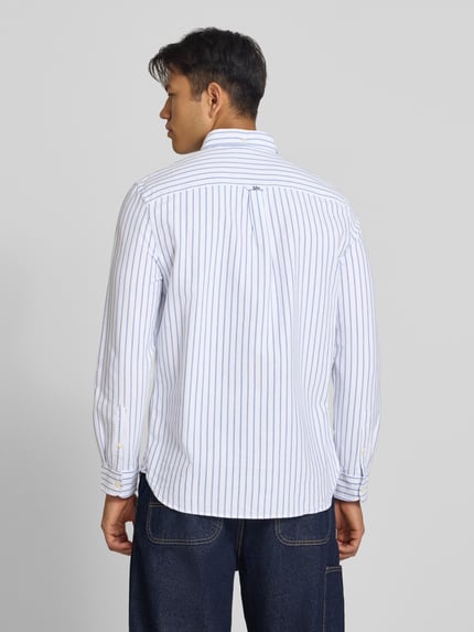 Superdry Regular Fit Freizeithemd mit Logo-Stitching Tuerkis 5