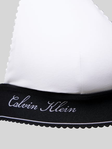 Calvin Klein Underwear Bralette mit Logo-Unterbrustband Weiss 2