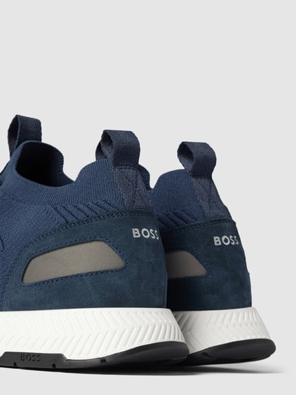 BOSS Sneakers met label-details model 'TITANIUM_RUNN_KNSTA' Marineblauw - 2