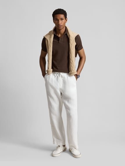 Polo Ralph Lauren Koszulka polo o kroju slim fit z czystej bawełny Ciemnobrązowy 1
