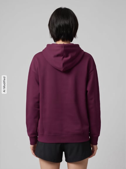 PUMA Relaxed Fit Sweatshirt aus Baumwoll-Mix  Bordeaux 5