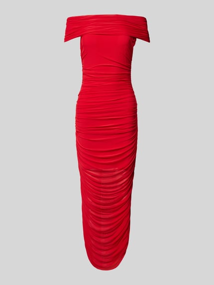 Forever New Abendkleid mit Off-Shoulder-Design Rot 2
