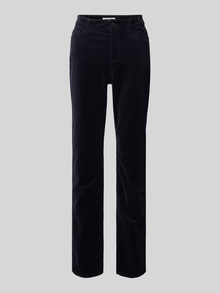 Christian Berg Woman Slim Fit Cordhose im 5-Pocket-Design Dunkelblau 2